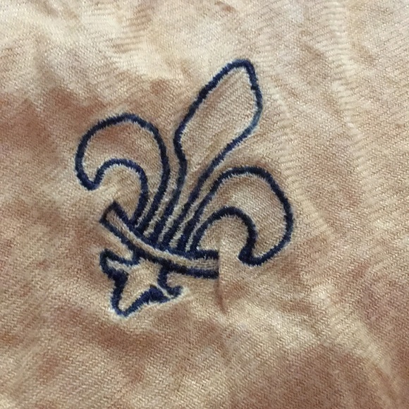 Golf fleur de lis scarf - Picture 2 of 4